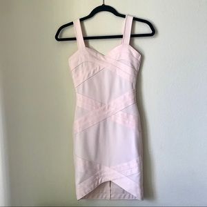 H&M Light pink blush bandage dress ~ size XS ~ 4